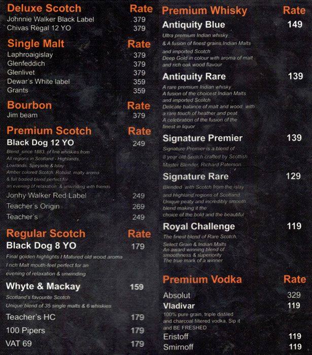 Club Xstacy Menu, Menu for Club Xstacy, Chandrasekharpur, Bhubaneshwar