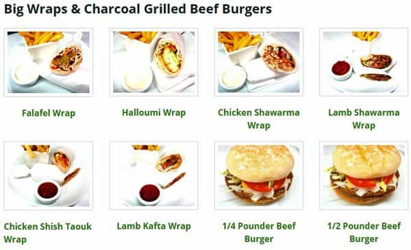 Cedar Tree menu