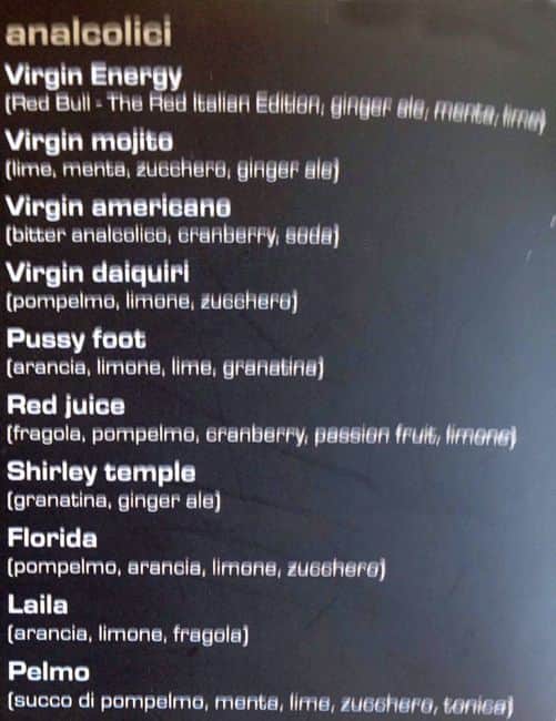 Menu di "pixel Cafe" 