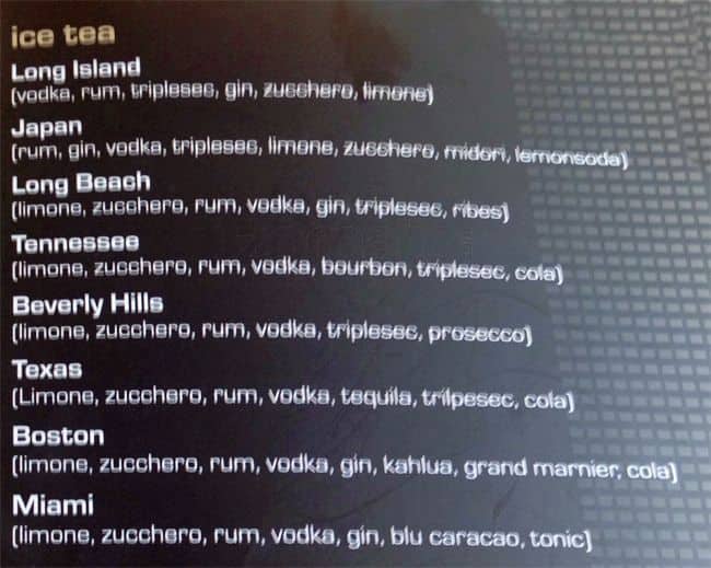 Menu di "pixel Cafe" 