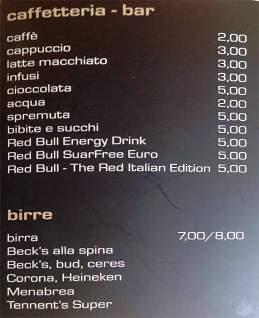 Menu di "pixel Cafe" 