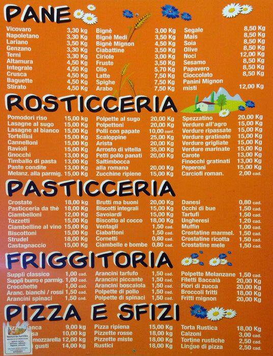 Menu di Le Magie Del Grano 
