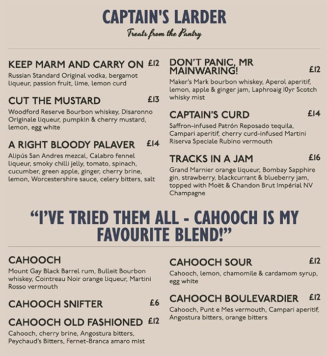 Menu At Cahoots Pub Bar London menu-at-cahoots-pub-bar-london