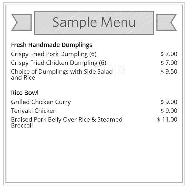 Tonli Dumpling House меню