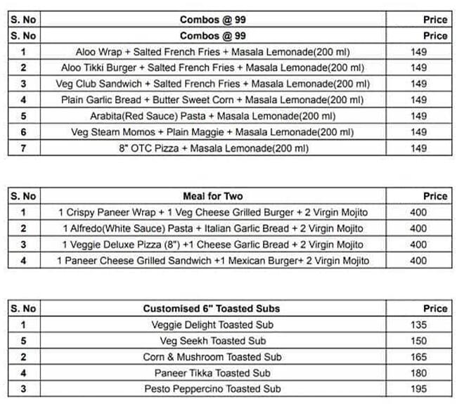 Wraffe wraps frappes and more menu