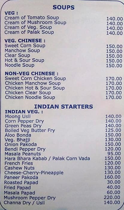 Parivar menu