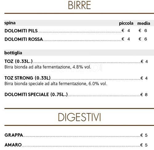 Menu di MOT Bistrot 