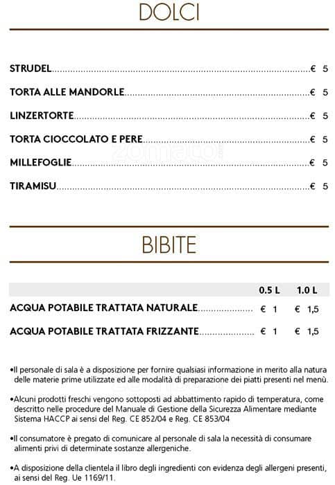 Menu di MOT Bistrot 