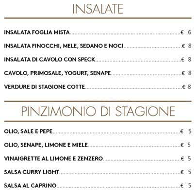 Menu di MOT Bistrot 