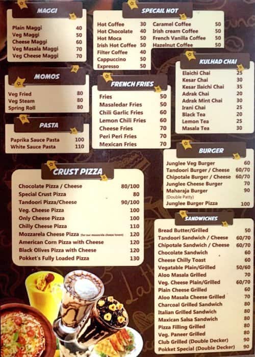 Pokket Cafe Menu, Menu for Pokket Cafe, Kothrud, Pune Zomato