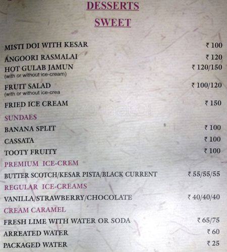 Sizzlers menu