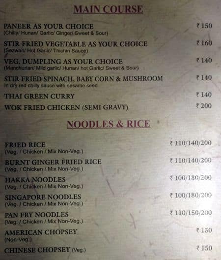 Sizzlers menu