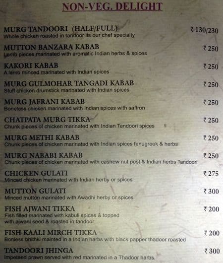 Sizzlers menu