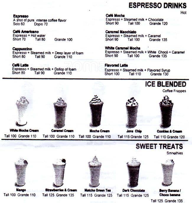 DC Coffee House Menu, Menu for DC Coffee House, Ninoy Aquino Airport