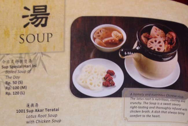 Soup Restaurant Menu, Menu for Soup Restaurant, Thamrin, Jakarta ...