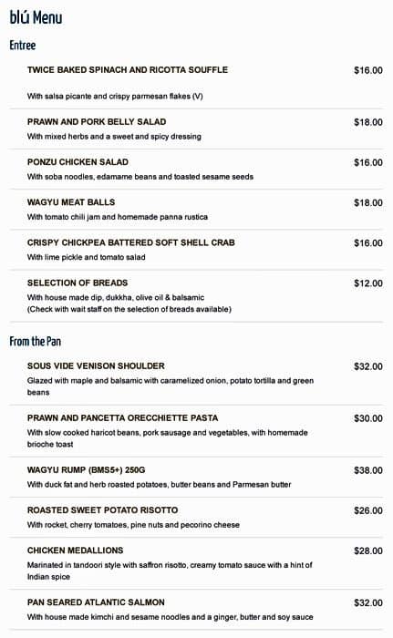 Blu Grill Menu, Menu for Blu Grill, Woodlands, Perth - Urbanspoon/Zomato