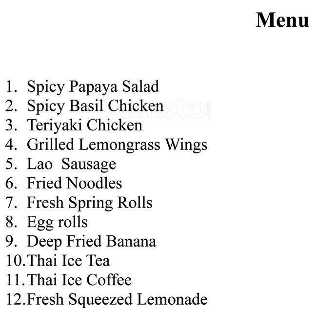 Spicy Papaya Menu, Menu for Spicy Papaya, Renton, Renton Urbanspoon