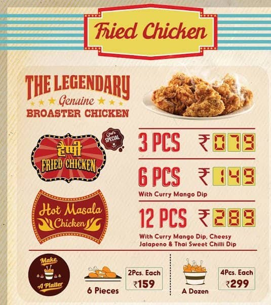 Genuine Broaster Chicken Menu, Menu for Genuine Broaster Chicken ...