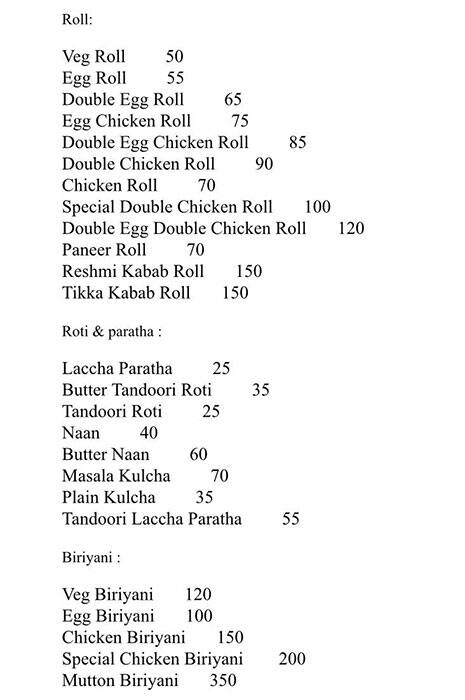 Pratichhabi menu