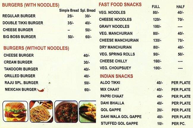 raju-fast-food-chaat-bhandar-menu-zomato