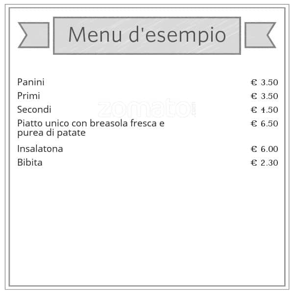 Menu di PISANI G&B CAFE 