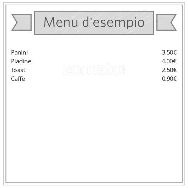 Menu di Bar Caffetteria Stuzzicheria 
