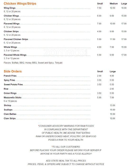 Carta de Stash's Pizza
