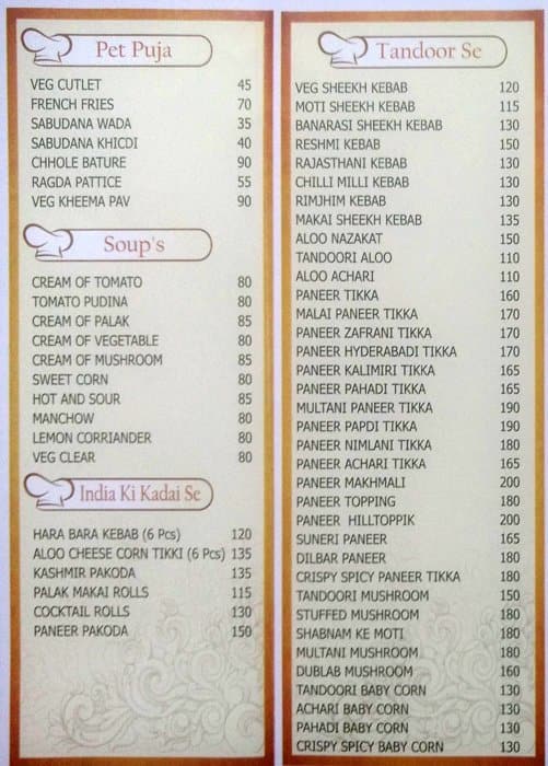 Hardasmal Restaurant Menu, Menu for Hardasmal Restaurant, Ulhasnagar ...