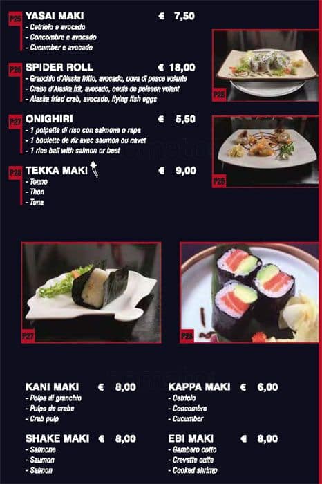 Menu di Ginza 