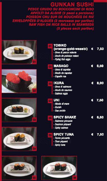 Menu di Ginza 