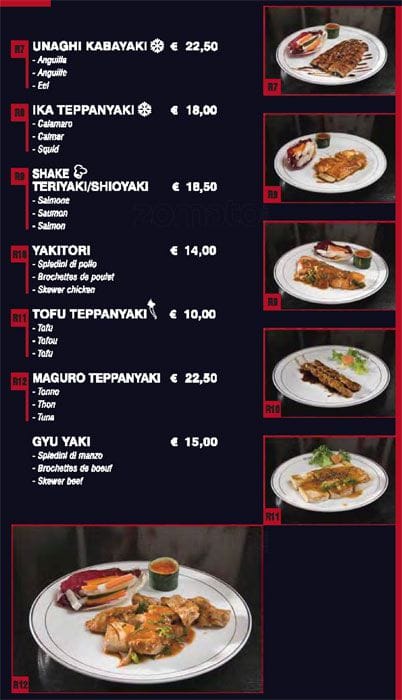 Menu di Ginza 