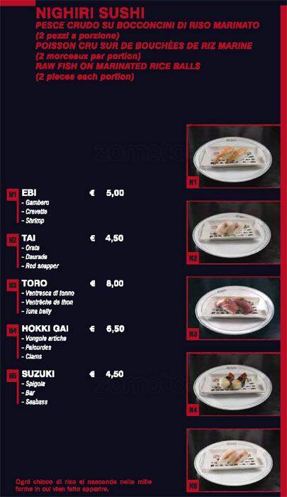 Menu di Ginza 