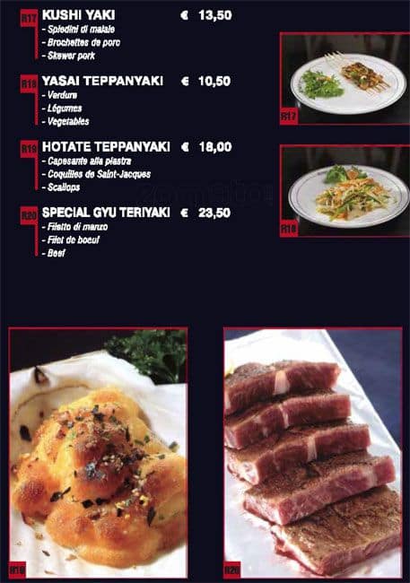 Menu di Ginza 