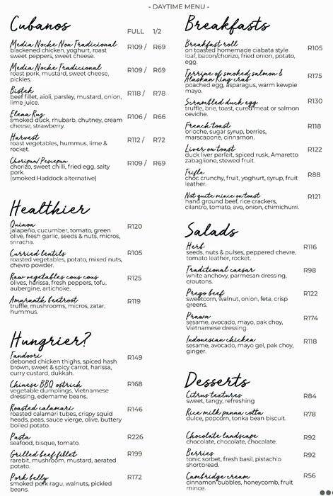 Cube Tasting Kitchen Menu Menu For Cube Tasting Kitchen