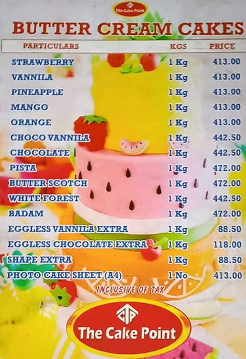 Find list of The Cake Point in Mumbai - Cake Point Cake Shops - Justdial
