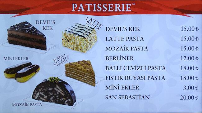 Cold Stone Creamery menu