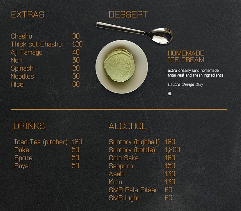 Menu At Oyasumi Ramen Restaurant, San Juan