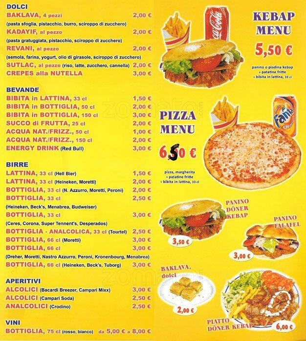Menu di Star Zagros 