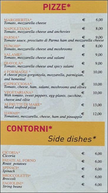 Menu di S.P.Q.R 