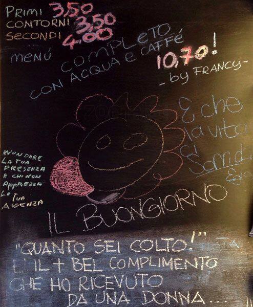 Menu di Bar Tabacchi - MyCaffe' 