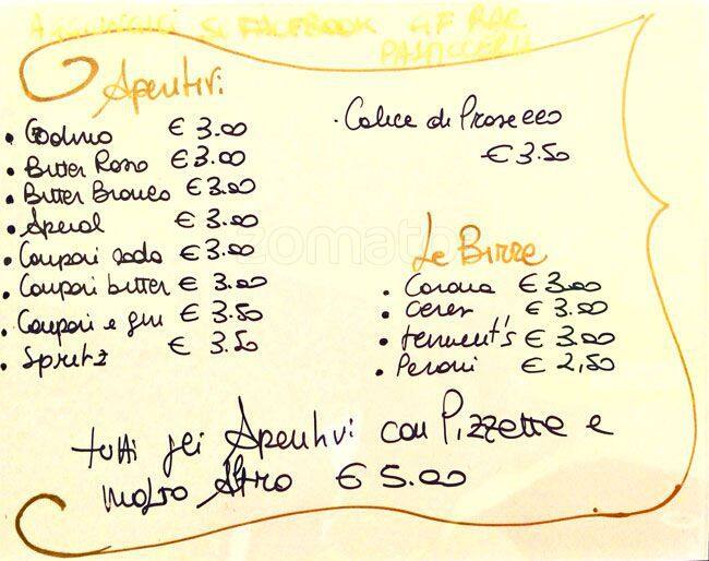 Menu di GF Pasticceria 