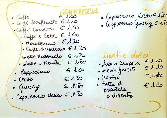 Menu di GF Pasticceria 