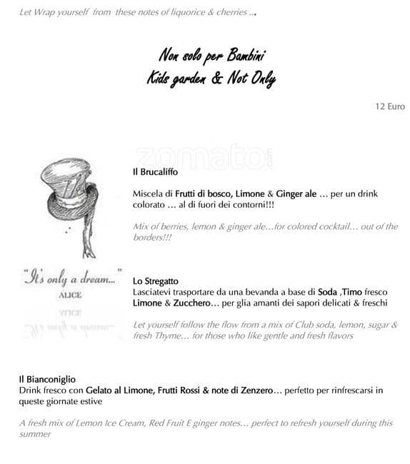 Menu de Massimo Riccioli