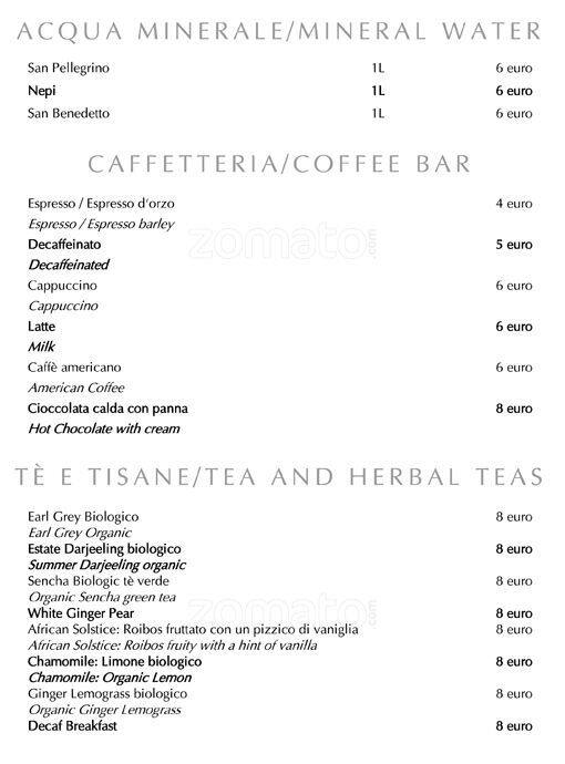 Menu de Massimo Riccioli