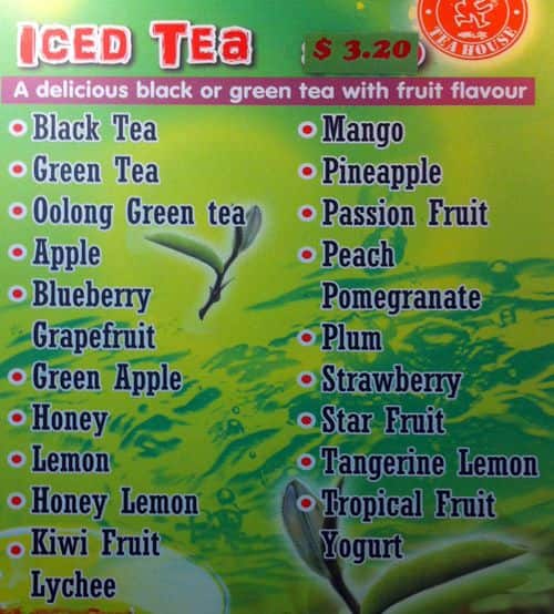 Menu at Lazy Den Tea House restaurant, Port Moody