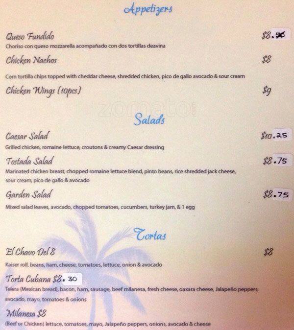 Las Palmas Del Sur Menu Las Palmas Del Sur Menu