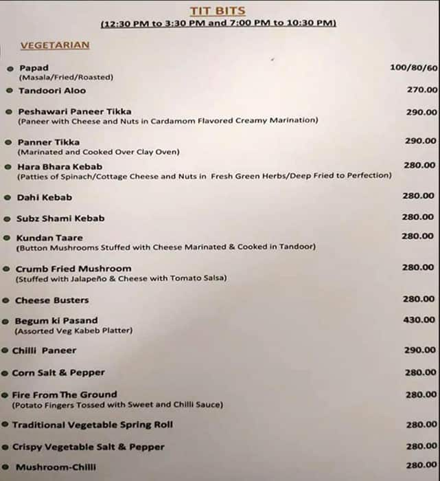 Menu at Relish Restaurant, Allahabad