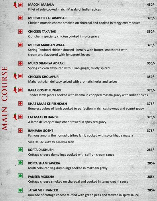 C2C Restaurant menu