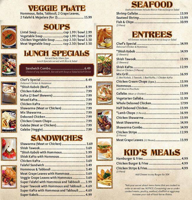 kabab hut chatham menu