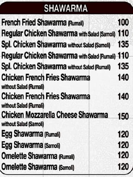 Menu of Pizza Wala, Khairatabad, Hyderabad